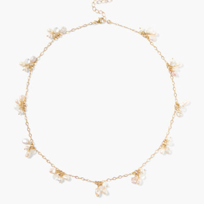 Hila Necklace White Pearl Mix