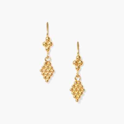 Bijou Drop Earrings Yellow Gold