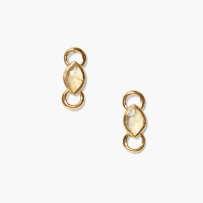 Reina Stud Earrings Citrine