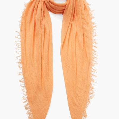 Pumpkin Cashmere and Silk Scarf