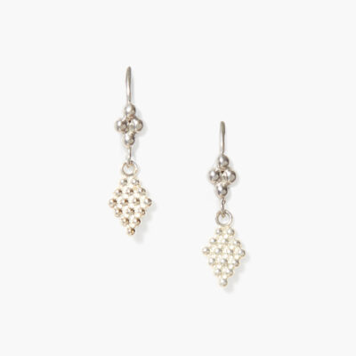 Bijou Drop Earrings Silver