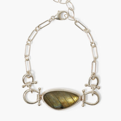 Cheval Bracelet Silver Labradorite