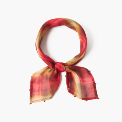 Plaid Print Bandana Savvy Red