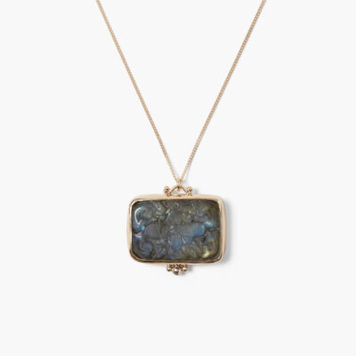 14k Acacia Necklace Labradorite