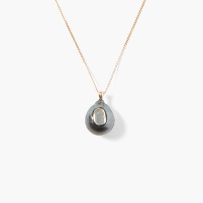 14k Iris Necklace Tahitian Pearl