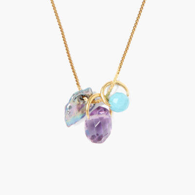 Meridian Necklace Amethyst Mix