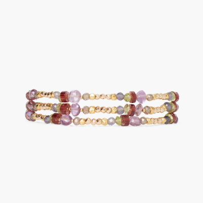 Hani Triple Naked Wrap Bracelet Multi Mix