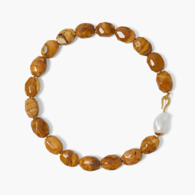 Vera Necklace Yellow Jasper