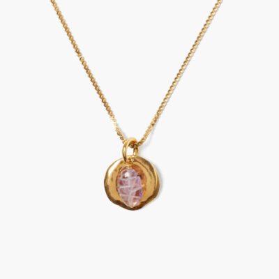 Paz Coin Necklace Amethyst