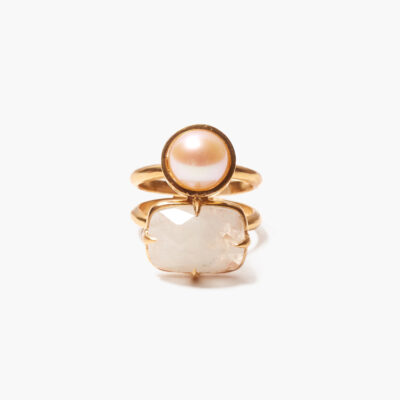 Venus Stacked Ring Moonstone