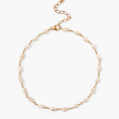 Pacifica Anklet White Pearl