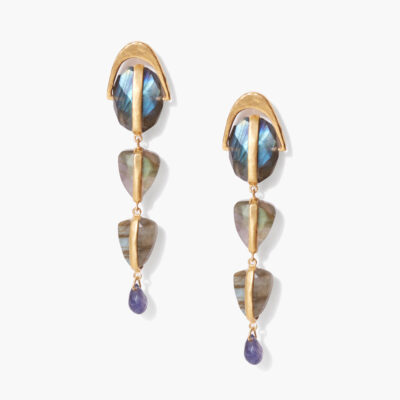 Labradorite Mix Rise Earrings