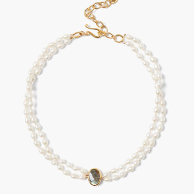 Colette Necklace White Pearl