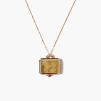 14k Leo Zodiac Necklace