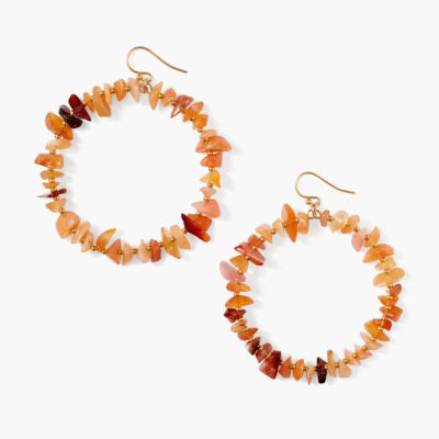 Seychelles Hoop Earrings Carnelian