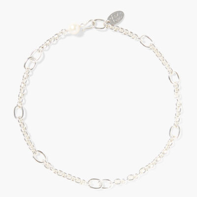 Frances Short Necklace Silver