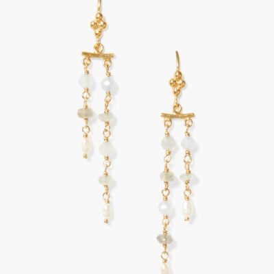 Talia Drop Earrings Maxi Aquamarine Mix