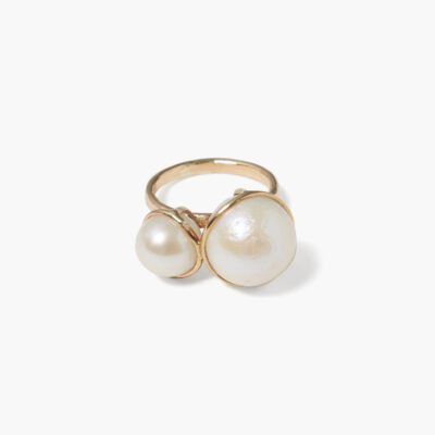 14k Phoebe Ring White Pearl