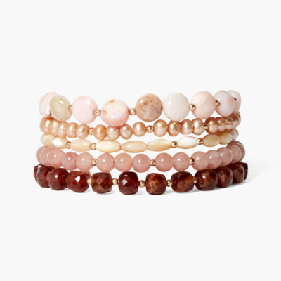 Keyes Naked Wrap Bracelet Pink Mix