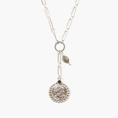 Josephine Coin Necklace Silver