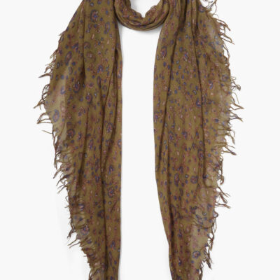 Grass Roots Paisley Cashmere and Silk Scarf