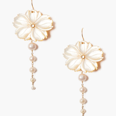 Magnolia Drop Earrings Yellow