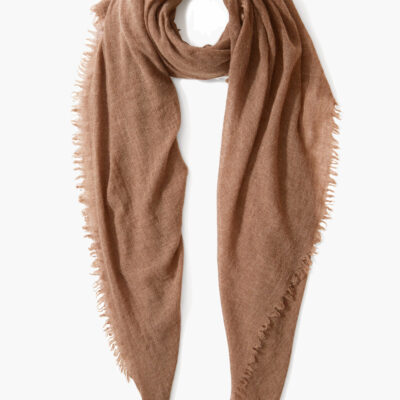 Camel 100% Cashmere Scarf