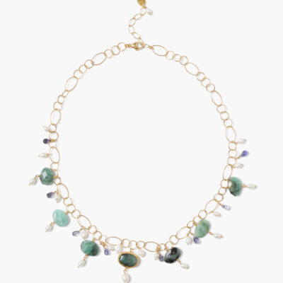 Lisbon Necklace Emerald Mix