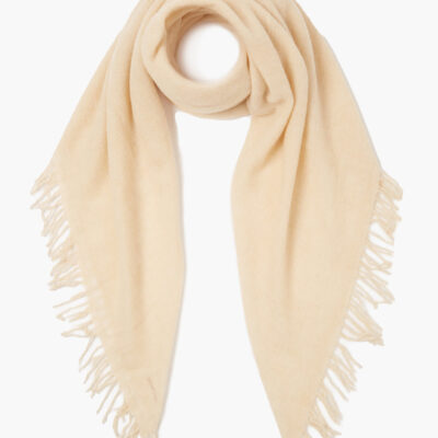 Cream 100% Cashmere Scarf