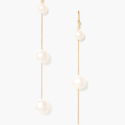 Tiered Floating Pearl Earrings