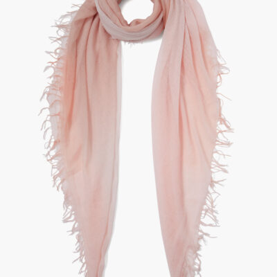 Mahogany Rose Dip-Dyed Cashmere and Silk Scarf