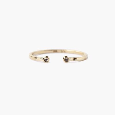 14k Champagne Diamond Toe Ring