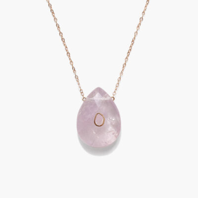 14k Temple Necklace Amethyst