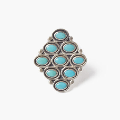 Turquoise Cluster Statement Ring