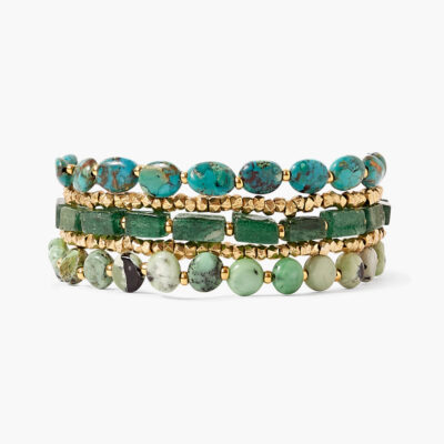 Taos Wrap Bracelet Green Mix