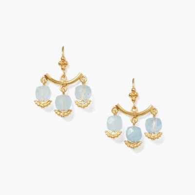 Anahi Chandelier Earrings Aquamarine