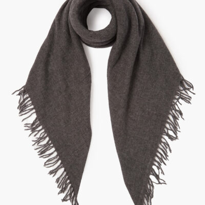 Charcoal 100% Cashmere Scarf