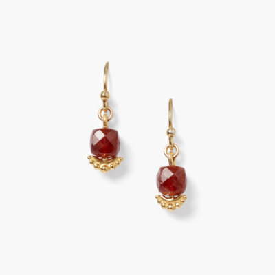 Anahi Drop Earrings Hessonite