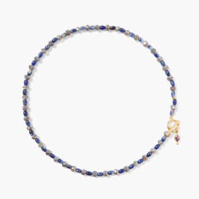 Indira Toggle Necklace Sodalite Mix