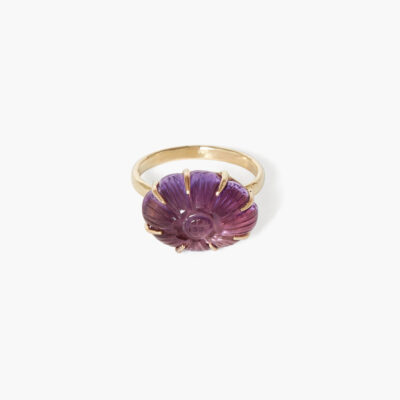 14k Dahlia Ring Amethyst