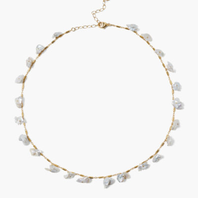 Arya Necklace White Pearl