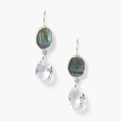 Ingrid Drop Earrings Crystal Mix