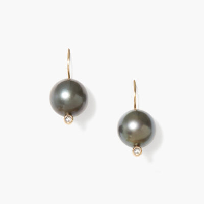 14k Kaia Earrings Tahitian Pearl